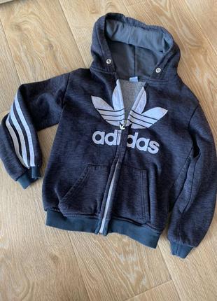 Кофта на замке толстовка adidas2 фото