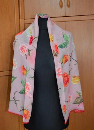 Fabric frontline zurich винтажный шелковый шарф, платок