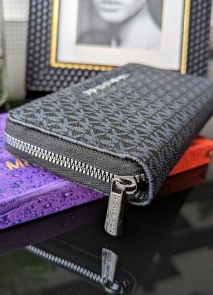 Черный женский большой кошелек на молнии, классический брендовый молодежный кошелек портмоне3 фото