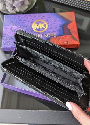 Черный женский большой кошелек на молнии, классический брендовый молодежный кошелек портмоне4 фото