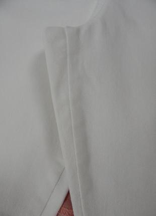 Белые укороченные джеггинсы джинсовые велосипедки удлиненные длинные шорты на резинке стрейч тянутся6 фото