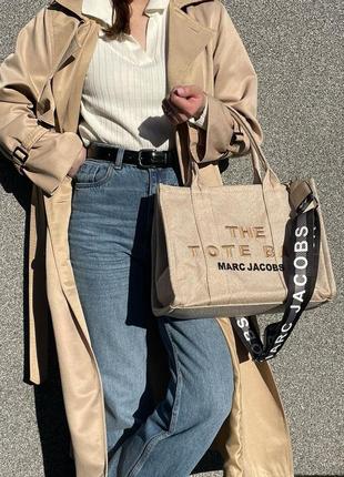 Сумка шоппер в стиле Marc Jacobs small The Bold wallet beige