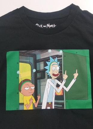 Стильный топ rick&morty cropp черный s1 фото