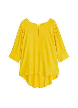 Блуза arket viscose crêpe blouse