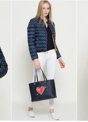 Якісний двусторонній пуховик tommy Leather hilfiger,  оригігал