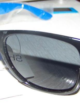 Распродажа солнцезащитные сине-черные очки-вайфареры с черной дымчатой линзой2 фото