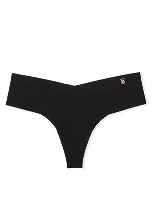 Трусики бесшовные черные стринги оригинал victoria’s secret
