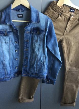 Ветровка куртка джинсовая ido италия р 12/152 для мальчика4 фото