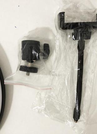 Кольцевая лампа 30 см, лампа для стрима tiktok, селфи лампа с держателем для телефона