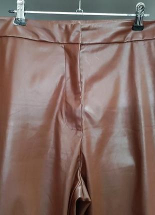 Крутые кожаные штаны кожзам shein р.48-50 (14)8 фото