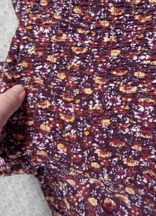 Сукня сарафан плаття вільне ярусне резинка спущені плечі квіти8 фото