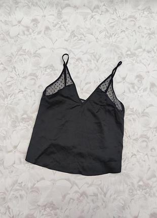 Шелковистый пижамный топ камисоль на бретелях boux avenue