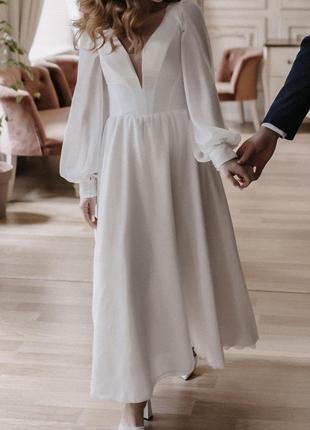 Весільна сукня xs-s, невелика м1 фото