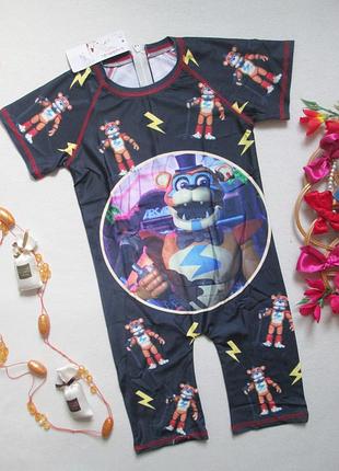 Суперовый солнцезащитный пляжный костюм боди в мультяшный принт lingqishizu 🌺💖🌺