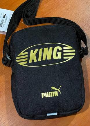 Puma king portable cross body bag black 079269 01 невеличка сумка на плече барсетка3 фото