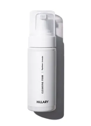 Очищуюча пінка для сухої та чутливої шкіри hillary cleansing foam squalane + avocado oil, 150 мл