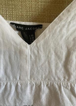 Красивый белый сарафан изо льна marc jacobs2 фото