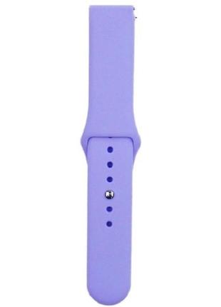 Ремінець silicone для samsung watch gear s3/watch 46 mm/xiaomi amazfit (22mm) lilac (код товару:28200)