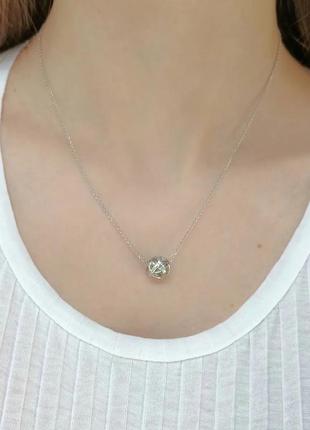 Подвеска с бусиной серебро 925