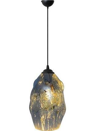 Світильник підвісний  "meteor"  е27 (овальний) мідь2 фото