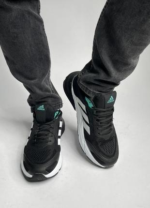 🔥 adidas sneakers black/white6 фото