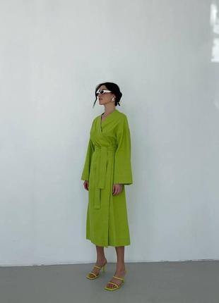 Кимоно платье лен премиум 100%2 фото