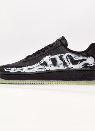 Кроссовки nike air force 1 low skeleton black