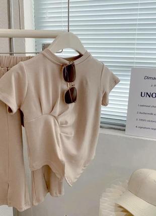 Брюки клеш +футболка ,костюм для девочки