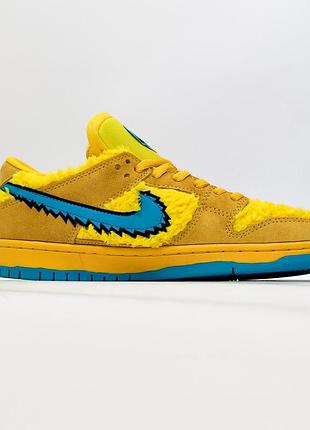Кроссовки grateful dead x dunk sb yellow bear 3