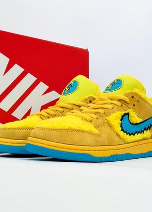 Кроссовки grateful dead x dunk sb yellow bear 8