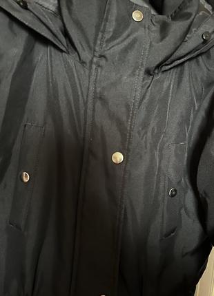 Куртка парка чорна3 фото