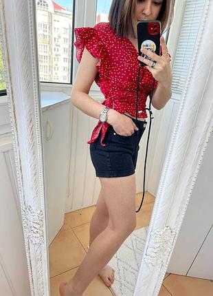 Шорти чорні джинсові lc waikiki моми короткі xs