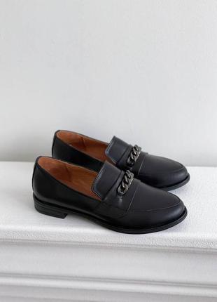 Черные солидные туфли, черные деловые туфли5 фото