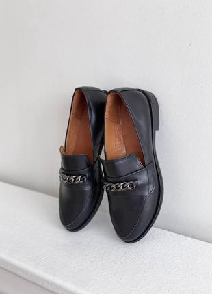 Черные солидные туфли, черные деловые туфли3 фото
