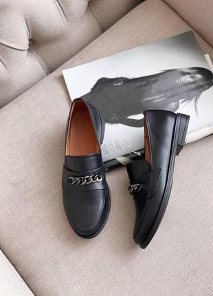 Черные солидные туфли, черные деловые туфли4 фото
