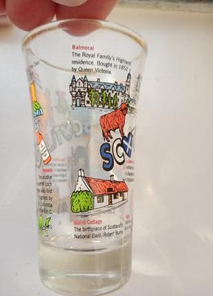 Колекційний декоративний стаканчик із пам'ятками шотландії7 фото
