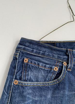 Короткие джинсовые шорты levis 5016 фото