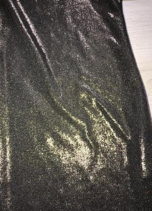 Оригинальное сексуальное золотое платье туника (металик) sorbet8 фото