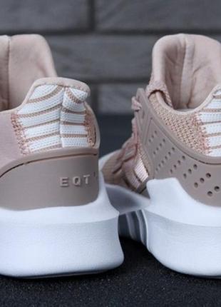 Женские шикарные кроссовки лоферсы адидас \ adidas eqt pink white.3 фото