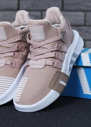 Женские шикарные кроссовки лоферсы адидас \ adidas eqt pink white.4 фото