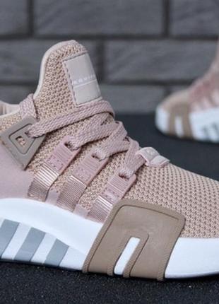 Женские шикарные кроссовки лоферсы адидас \ adidas eqt pink white.5 фото