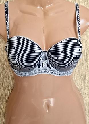 Ніжний бюстгальтер в полоску з мереживом esprit, оригінал