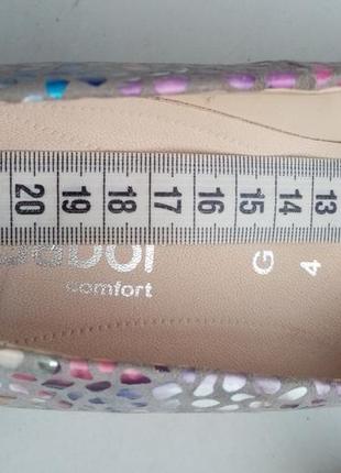 24 см. яркие кожаные туфли на каблуке gabor (оригинал, германия)6 фото
