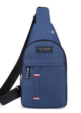 Женская нагрудная нейлоновая модная водонепроницаемая сумка через плечо на одно плечо nicen blue