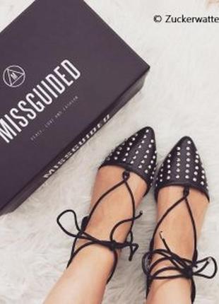 🍇класні балетки з заклепками missguided !