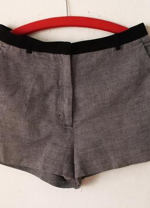 Шорты sandro paris хлопок лен