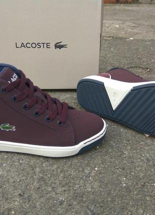 Нові демісезонні кросівки хай-топи lacoste explorateur3 фото