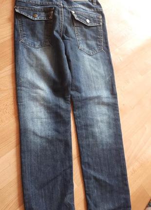 Фирменные джинсы с потертостями6 фото