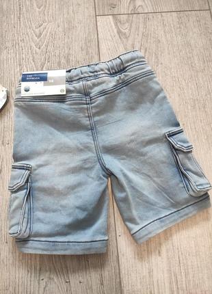 Шорты джинсовые c&a 98 см (большемерят)4 фото
