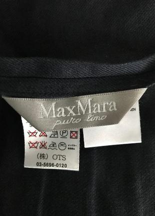 Элегантный темно-синий льняной жакет / пиджак от max mara, размер 38, укр 44-464 фото